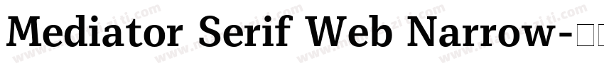 Mediator Serif Web Narrow字体转换